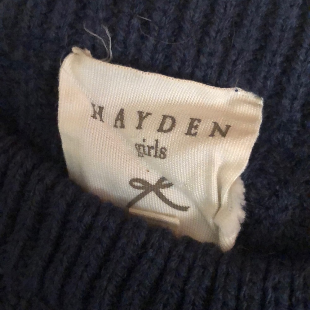Hayden Girls Sweater with Pearl beaded sleeve - Picture 7 of 8